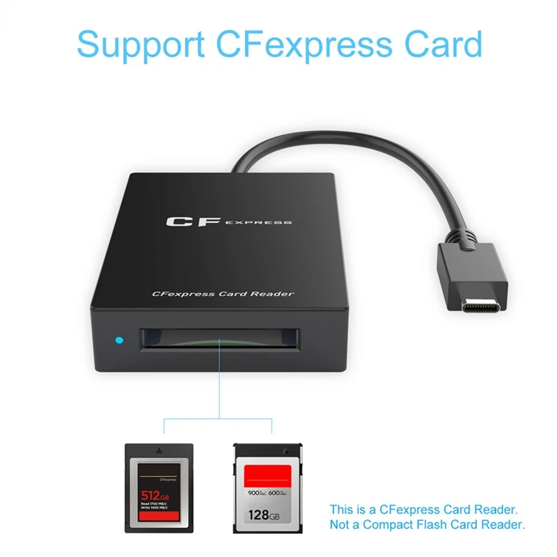 CFexpress סוג ב ' כרטיס קורא USB3.Gen 1 2 סוג C כרטיס הקורא CFexpress מתאם כרטיס הזיכרון