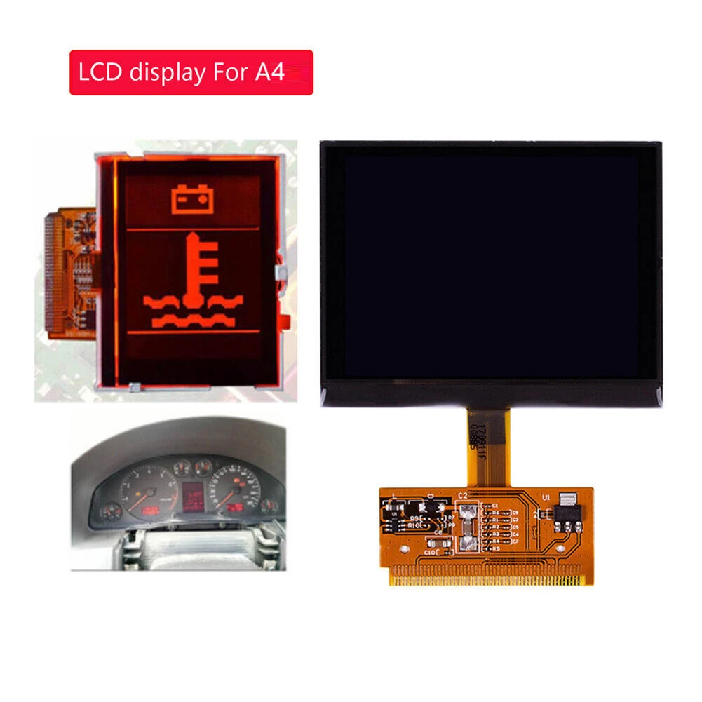 מותג חדש עמיד תצוגת LCD חלקי חילוף ואביזרים 2000-2008 שחור פלסטיק 1.5 אינץ ' 1995-2001 1997-2004 במשך A4 (B5)
