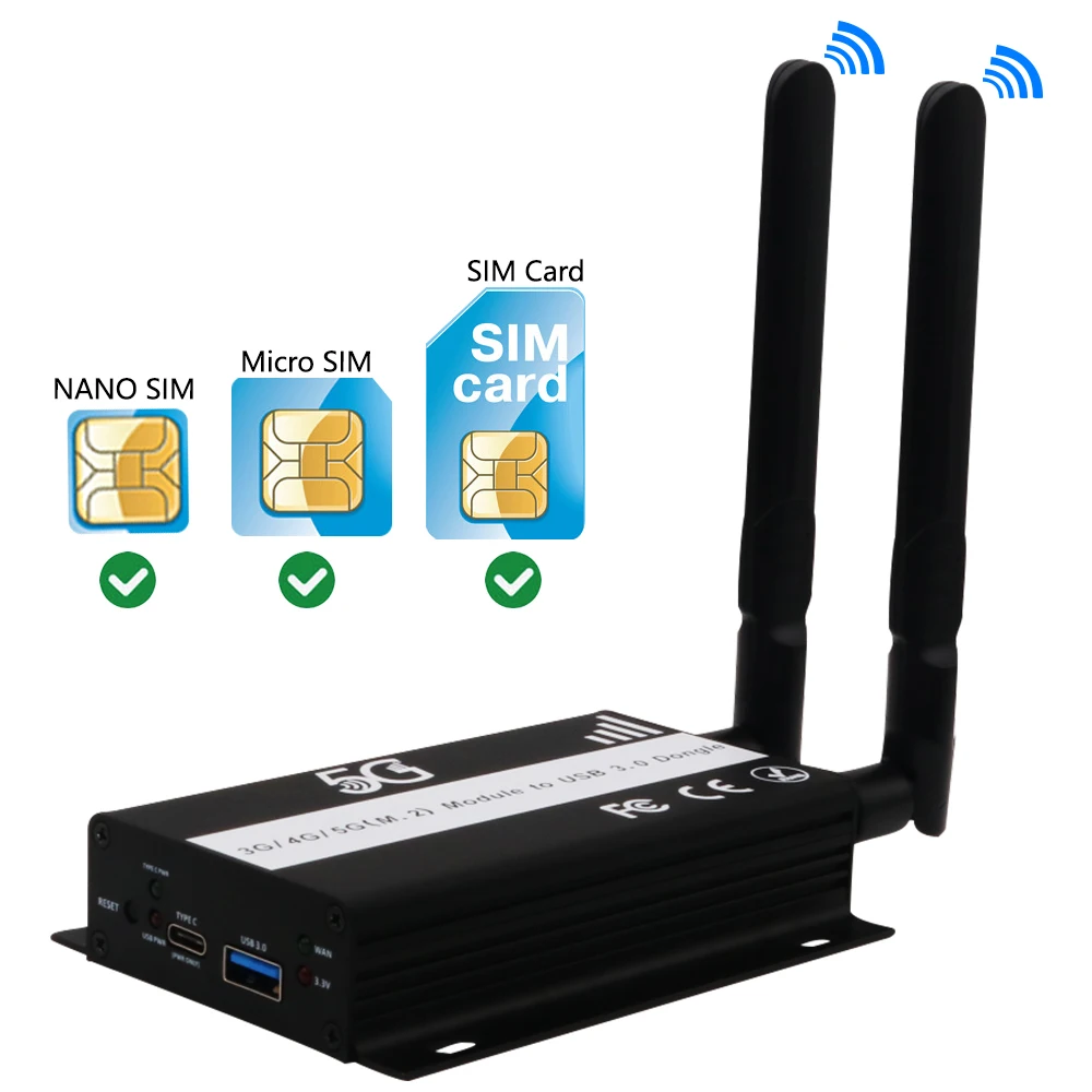מתאם Wifi USB Wifi מתאם NGFF M. 2 מקש B כדי מתאם USB 3.0 + חריץ לכרטיס SIM אנטנת ה Wifi-כוח נוספות על 3G/4G/5G מודול
