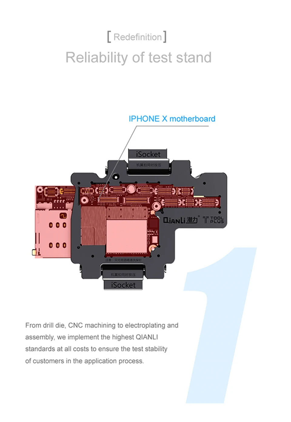Qianli על Iphonex xs xsmax 11 11pro 11promax לוח תפקוד מהיר מבחן בעל Isocket לוח האם בשכבות בדיקה במקום.