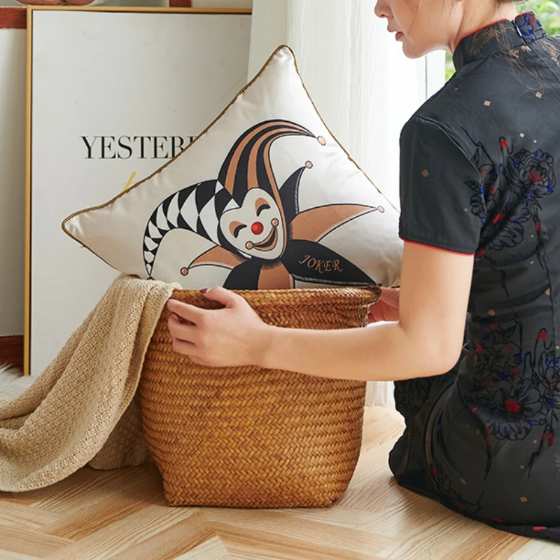 חדש כרית כיסוי הנורדית בסגנון פשוט אופנה טארוט גיאומטרי הדפסה הכיסא למושב הרכב המותניים כרית כיסוי 45*45