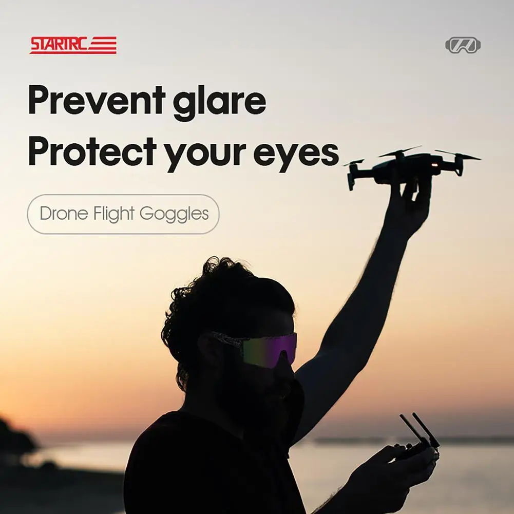 מקצועי טיסה משקפי מגן נגד לסנוור טיסה משקפי שמש תואמים עבור Dji Mini 3 Pro טיסה עין משקפי מגן