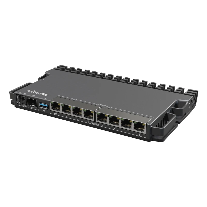 Mikrotik RB5009UPr+S+ב RB5009 נתב עם פו-ב-ו-פו-על כל היציאות, קטנים ובינוניים ספקיות אינטרנט. 2.5/10 Ethernet Gigabit SFP+