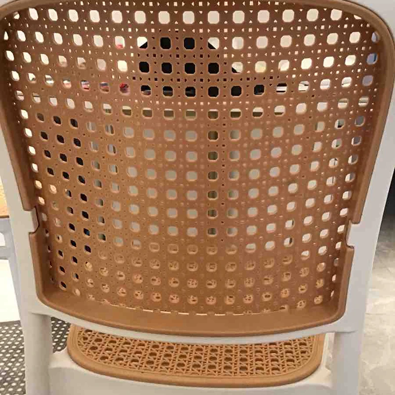 המטבח פלסטיק נורדי כסאות אוכל קש המודרני סלון מרפסת חיצונית הכיסא להירגע Sillas פארא Comedor רהיטים WK50DC
