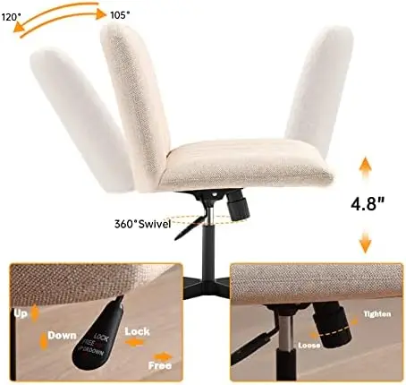 המשרד הכיסא, בד מרופד , מתכוונן לגובה מושב רחב, אמצע הגב ארגונומי, מחשב משימה הכיסא, מסתובב יהירות הכיסא שנינות