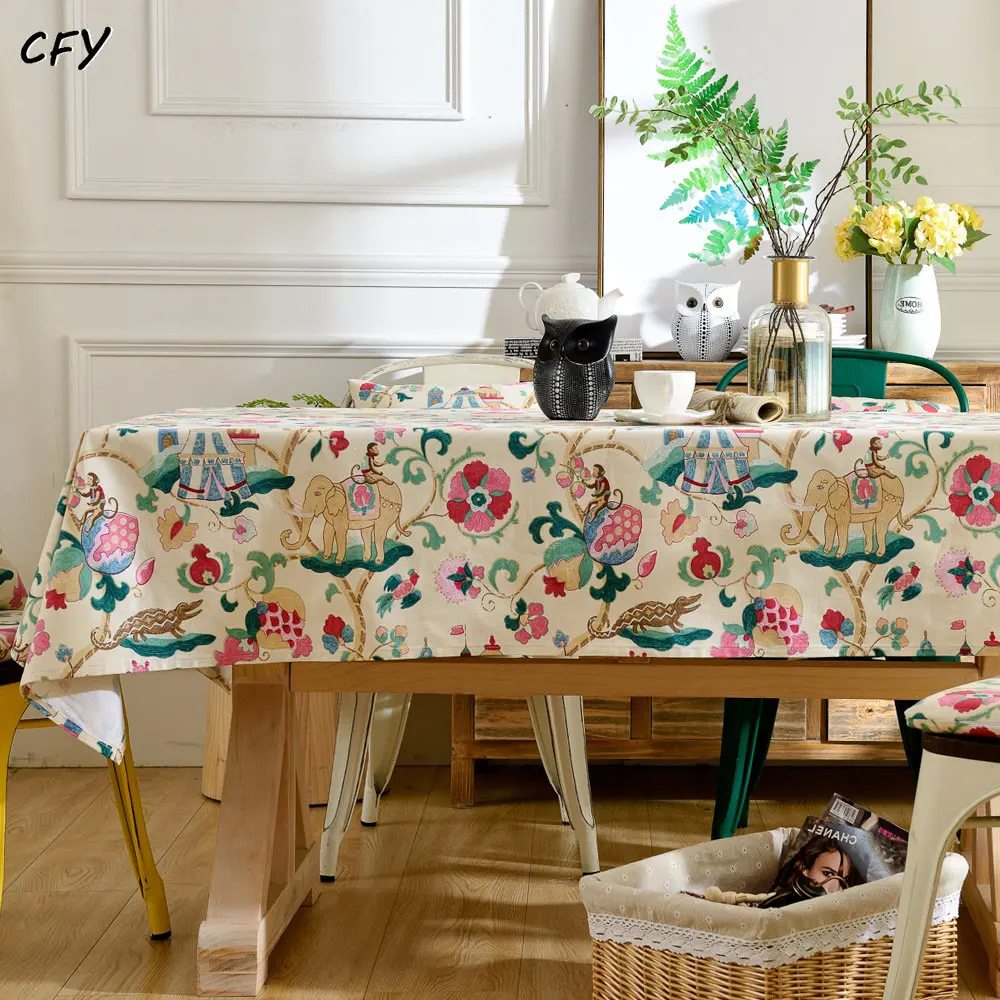 יפנית שולחן האוכל בד הדפסת פרח בד שולחן תה בד שולחן שולחן בד לכסות קישוט הבית קפה המפה