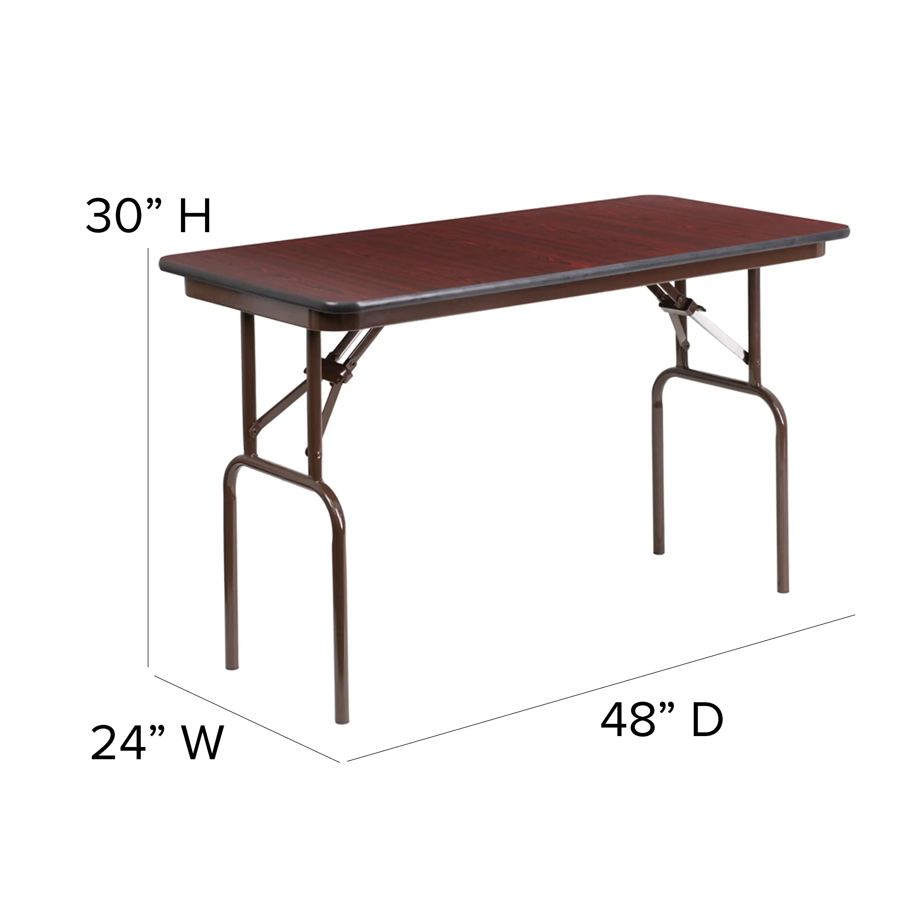 פלאש רהיטים 4 מטר עץ מהגוני מלמין פורמייקה קיפול שולחן הסעודה