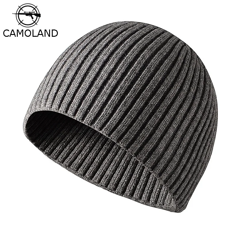 CAMOLAND חורף חם כובעים סרוגים זכר חיצוני ספורט Windproof א-דין כובעי Comforable רך ikin Cyclin כובעים