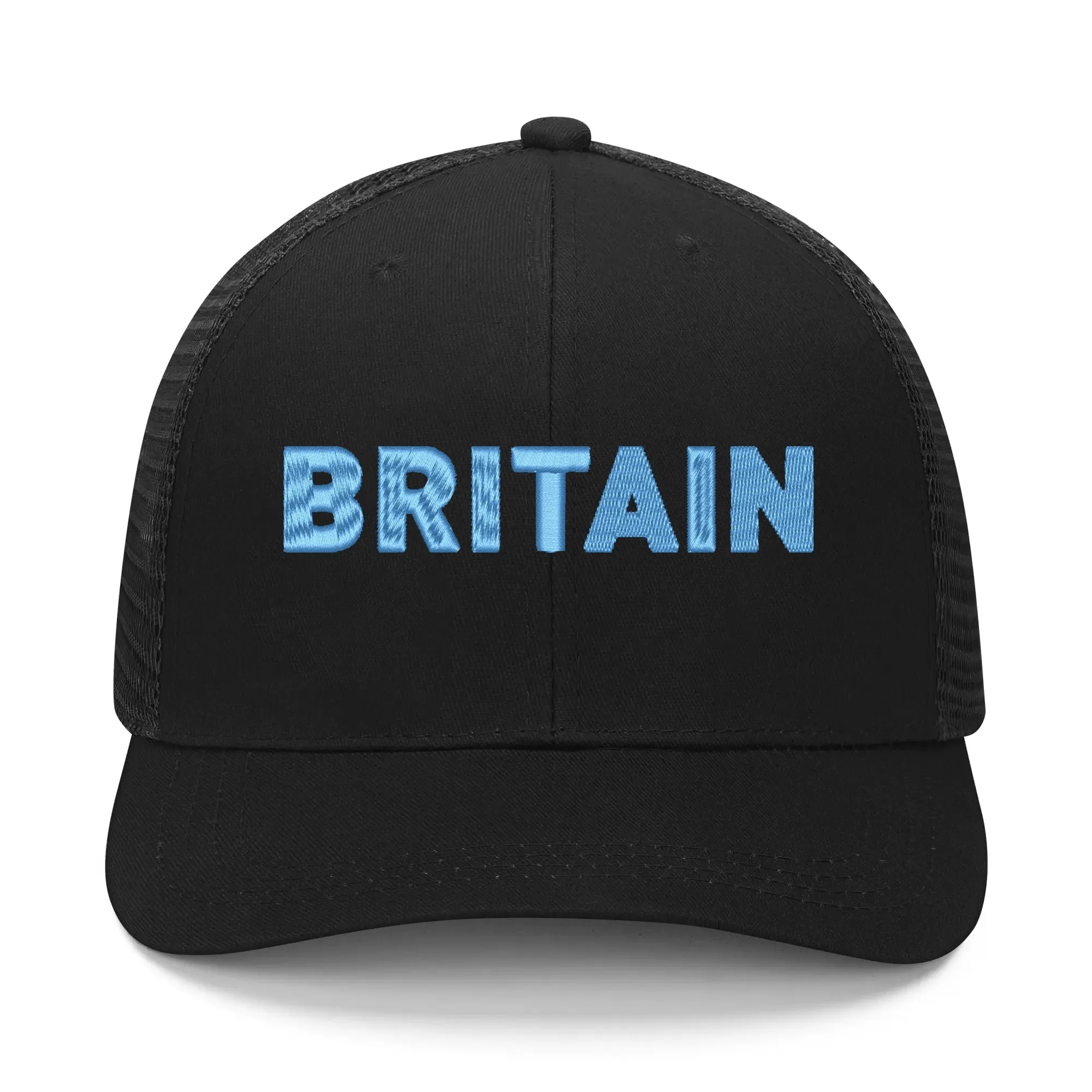 דגל בריטניה רקמה כובע Mens Womens ספורט כובע בייסבול לנשימה רשת הקיץ מגן השמש הכובעים בהזמנה אישית כובעי לוגו