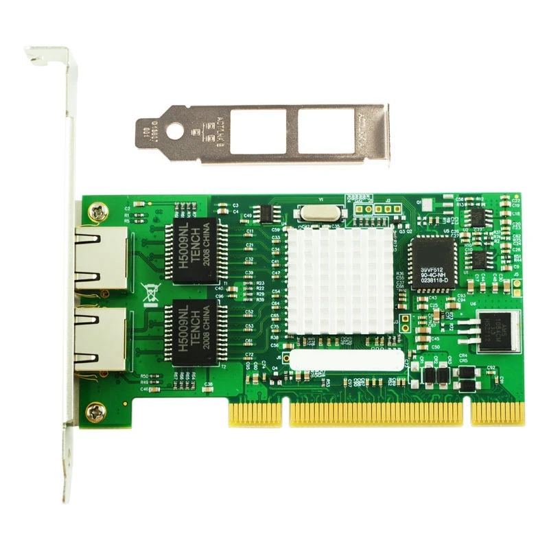 החלפת חלקי חילוף 8492MT PCI Gigabit כפולה חשמלית שרת ניק 82546EB/ג 'יגה-צ' יפ שולחן עבודה נוח נייד כרטיס רשת