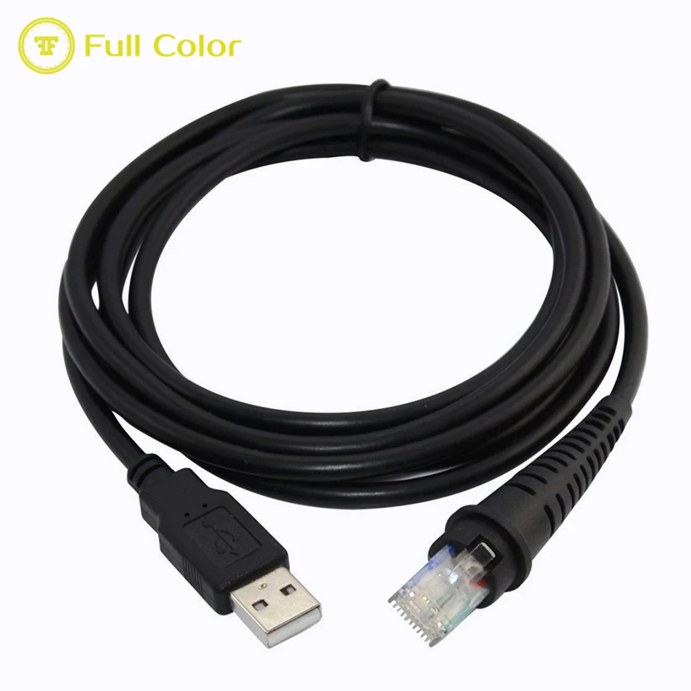 FULLCOLOR USB כבל נתונים עבור 7120 הידיים חופשיות סורק ברקוד תואם עבור honeywell metrologic ms7120 mk7120
