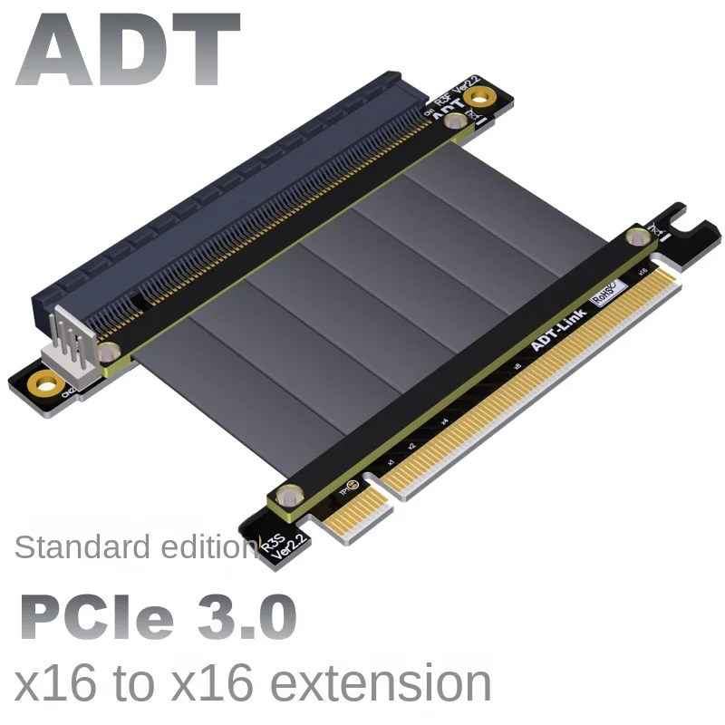 גרפיקה כרטיס הרחבה כבל PCI-E 3.0x16 אנכית ממוקם בתוך המארז PCIe 16x