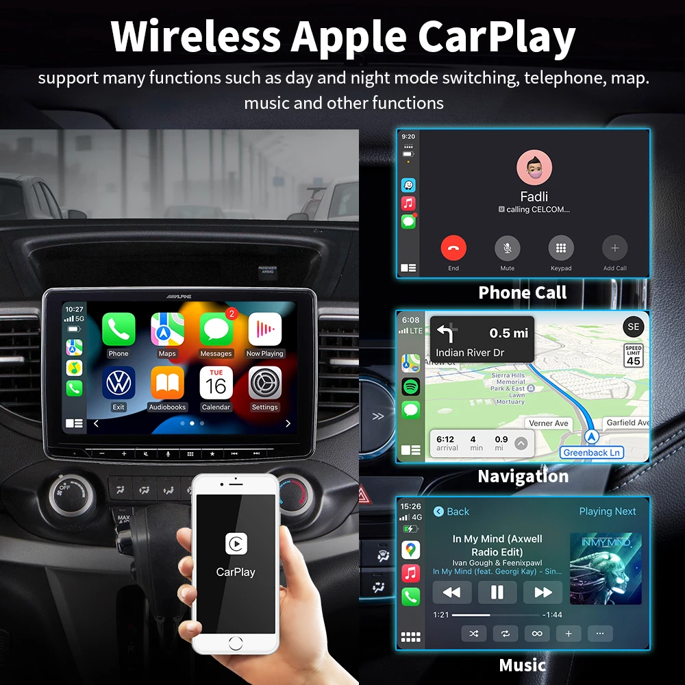 CarAiBOX CarPlay Ai קופסת אנדרואיד 13.0 עבור Google Play נטפליקס, יוטיוב דיסני פלוס MediaTek 8259 8 ליבות שבב CarPlay אנדרואיד אוטומטי