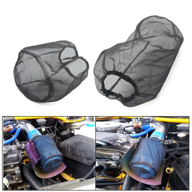 4X אוניברסלי לרכב חרוט מסנן אוויר כיסוי מגן עמיד למים Oilproof Dustproof גבוה זרימת אוויר צריכת מסננים 15X12cm