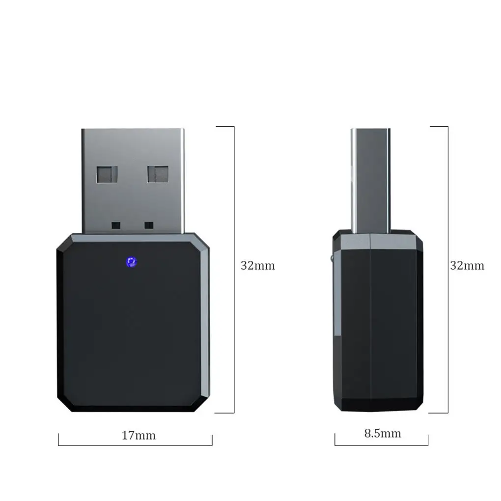 5 1 אודיו מתאם USB מכשיר קטן בגודל אלחוטית Aux ממיר חיבור אביזר Bluetooth תואם מחבר