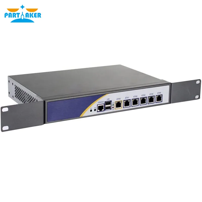 Partaker R3 Firewall Appliance חומרה עם אינטל i3 7100U ליבה כפולה 6*מידע i211 LAN חומת האש תמיכה pfSense מכשיר