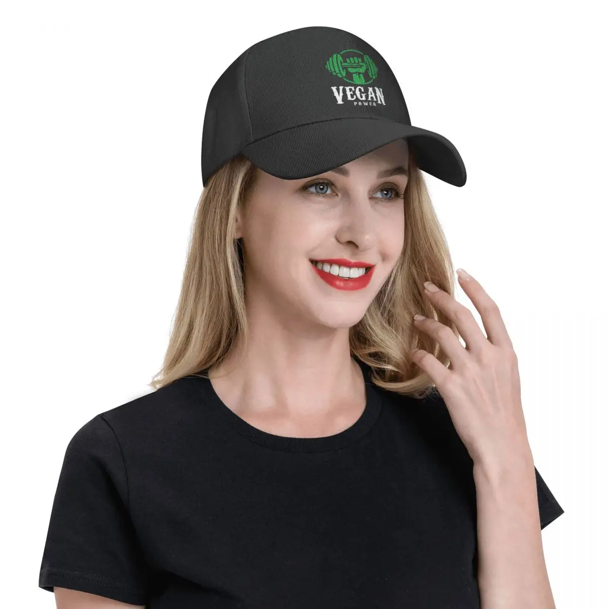 אופנה חדשה טבעוני כוח כובע בייסבול נשים גברים להתאמה אישית למבוגרים מופעל על ידי צמחים אבא כובע היפ הופ כובעי Snapback